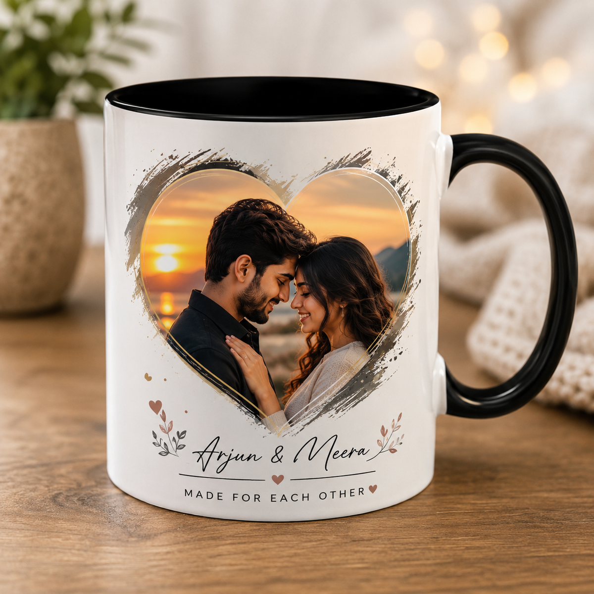 Customized Photo Collage Ceramic Mug | Personalized Gift for Birthday, Anniversary & Couples