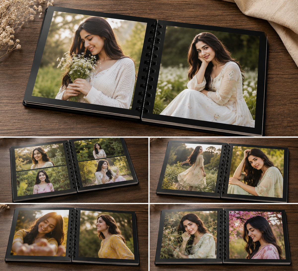 Personalized Photo Album for Couples | Custom Spiral Memory Book Gift