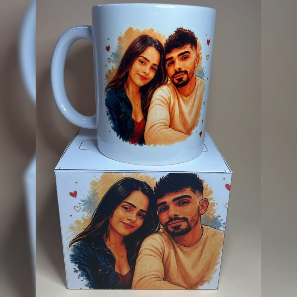 Customized Photo Collage Ceramic Mug | Personalized Gift for Birthday, Anniversary & Couples