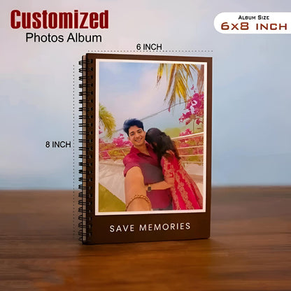 Personalized Photo Album for Couples | Custom Spiral Memory Book Gift