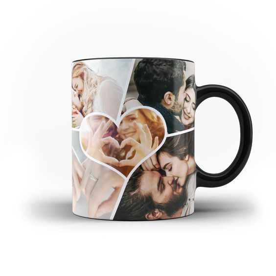 Customized Photo Collage Ceramic Mug | Personalized Gift for Birthday, Anniversary & Couples