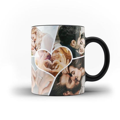 Customized Photo Collage Ceramic Mug | Personalized Gift for Birthday, Anniversary & Couples