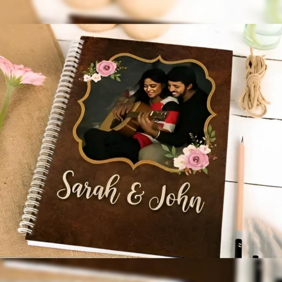 Personalized Photo Album for Couples | Custom Spiral Memory Book Gift
