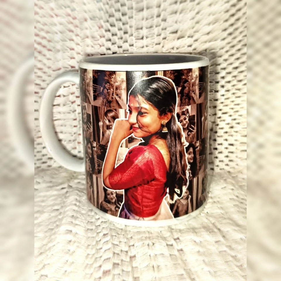 Customized Photo Collage Ceramic Mug | Personalized Gift for Birthday, Anniversary & Couples