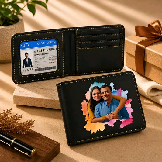 Personalized Men's Gift Hampers & Custom Combo Sets – Luxury Name Engraved Wallets, Passport Covers, Keychains & Photo Wallets