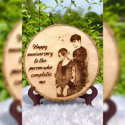 Personalized Wooden Photo Plaque for Girls | Custom Engraved Wooden Calendar Gift 🎁