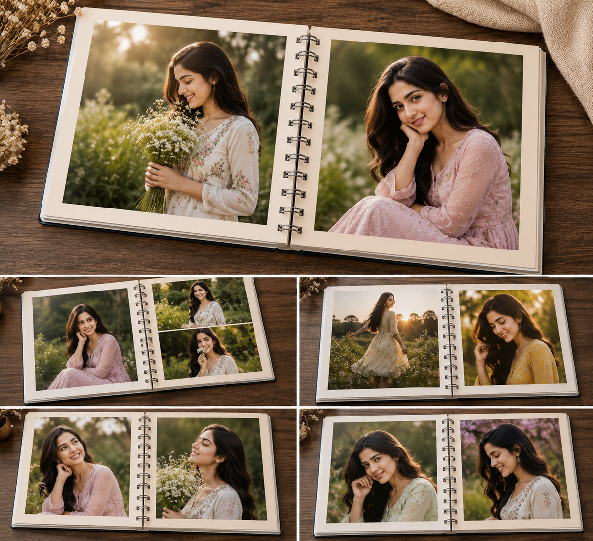 Personalized Photo Album for Couples | Custom Spiral Memory Book Gift