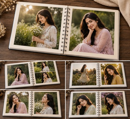 Personalized Photo Album for Couples | Custom Spiral Memory Book Gift