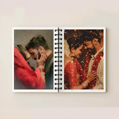 Personalized Photo Album for Couples | Custom Spiral Memory Book Gift
