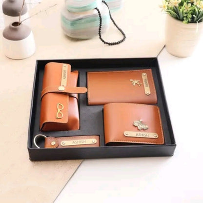 Personalized Men's Gift Hampers & Custom Combo Sets – Luxury Name Engraved Wallets, Passport Covers, Keychains & Photo Wallets