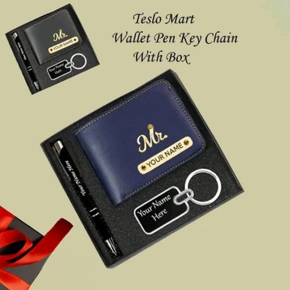 Personalized Men's Gift Hampers & Custom Combo Sets – Luxury Name Engraved Wallets, Passport Covers, Keychains & Photo Wallets