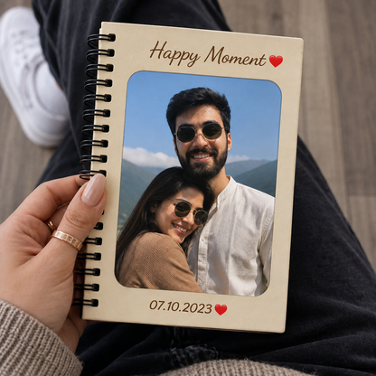 Personalized Photo Album for Couples | Custom Spiral Memory Book Gift