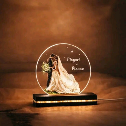 Personalized LED Acrylic Name Plate | Custom Couple Gift & Anniversary Decor